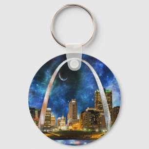 Spacey St. Louis Skyline Sleutelhanger