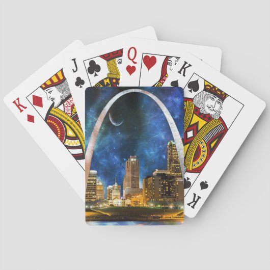Spacey St. Louis Skyline Speelkaarten (Achterkant)