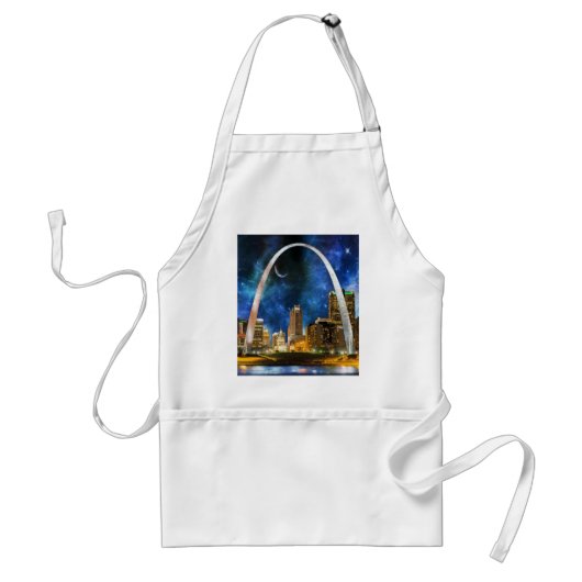 Spacey St. Louis Skyline Standaard Schort (Voorkant)