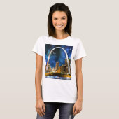 Spacey St. Louis Skyline T-shirt (Voorkant volledig)