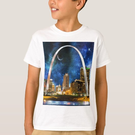 Spacey St. Louis Skyline T-shirt (Voorkant)