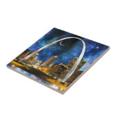 Spacey St. Louis Skyline Tegeltje (Zijkant)
