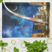 Spacey St. Louis Skyline Theedoek (Gevouwen)