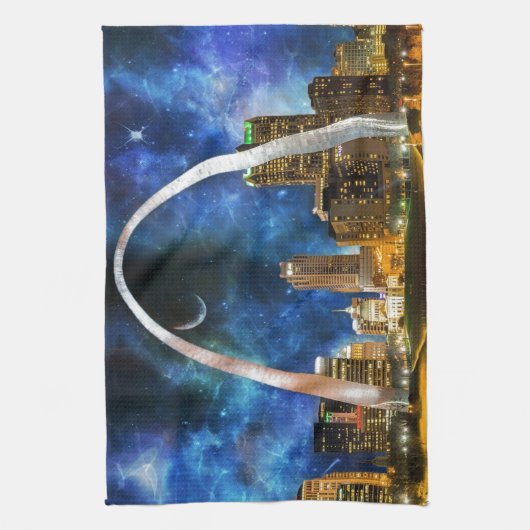 Spacey St. Louis Skyline Theedoek (Verticaal)