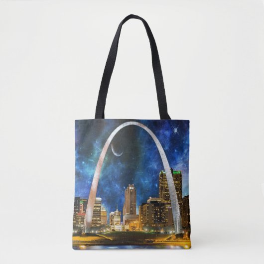 Spacey St. Louis Skyline Tote Bag (Voorkant)