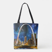 Spacey St. Louis Skyline Tote Bag (Achterkant)