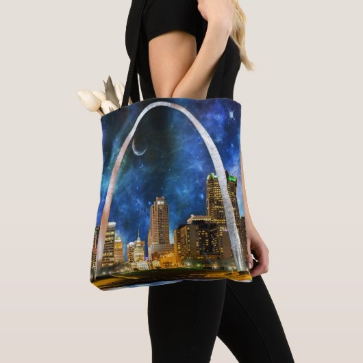 Spacey St. Louis Skyline Tote Bag (Dichtbij)