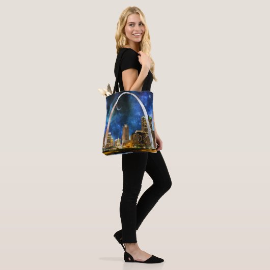 Spacey St. Louis Skyline Tote Bag (Op model)