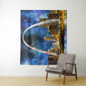 Spacey St. Louis Skyline Wandkleed (In situ)