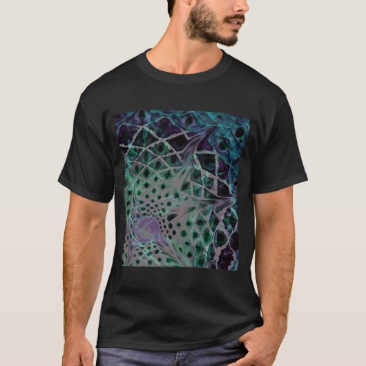 Spacey Tie Dye Hippie Psychedelic Mandala Boho Dea T-shirt (Voorkant)