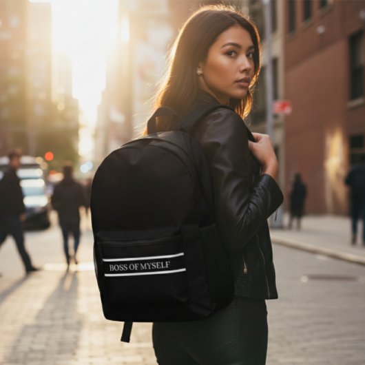 Spacious backpack for travel bedrukte rugzak