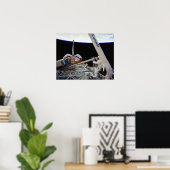 Spacwalk aan boord van Space Shuttle Columbia (STS Poster (Thuiskantoor)