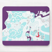 Spacy Pad Abstract Mousepad Muismat (Voorkant)