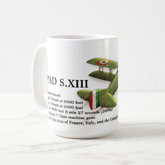 SPAD S.XIII KOFFIEMOK (Voorkant links)