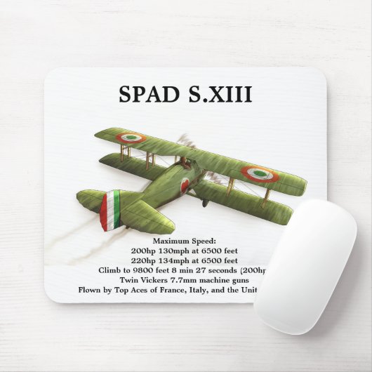 SPAD S.XIII MUISMAT (Met muis)