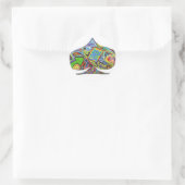 spade abstracte sticker blad (Tas)