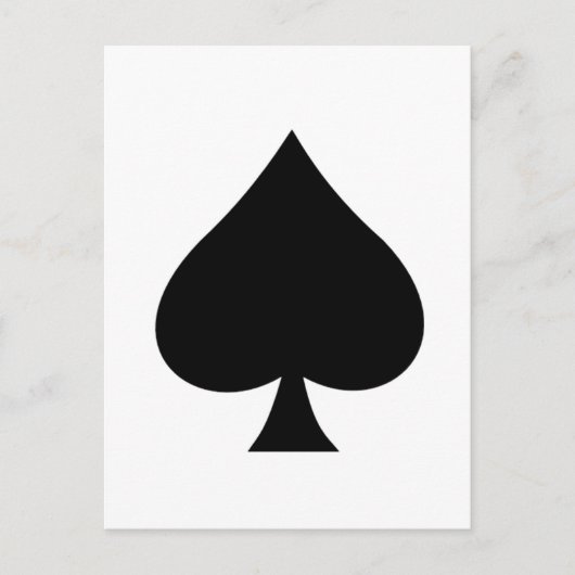 spade briefkaart (Voorkant)