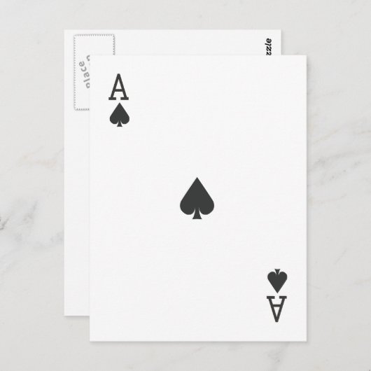 Spade Briefkaart (Voorkant / Achterkant)