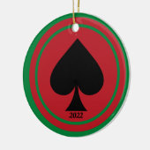 Spade Casino Christmas Ornaments Keramisch Ornament (Links)
