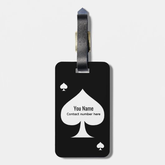 Spade Design Bagagelabel (Achterkant verticaal)