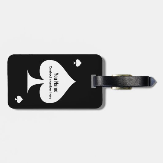 Spade Design Bagagelabel (Achterkant horizontaal)