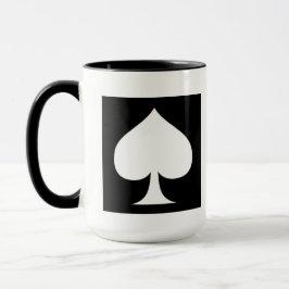 Spade Design-black n white  Mok