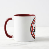  Spade Design White/Red/Black Mok (Links)
