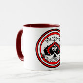  Spade Design White/Red/Black Mok (Voorkant links)