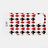 Spade, Diamond, Club, Heart Card Suits Lucky iPhone Hoesje (Achterkant horizontaal)