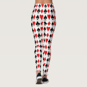 Spade, Diamond, Club, Heart Plays Card Suits Leggings (Achterkant)