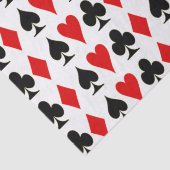 Spade, Diamond, Club, Heart Plays Card Suits Tissuepapier (Detail)
