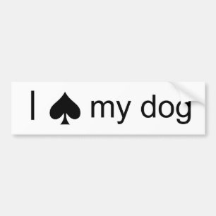 Spade Dog Bumpersticker