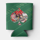 Spade - Las Vegas Speel Kaart Shape Blikjeskoeler (Voorkant)