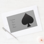 Spade - Pak van Kaarten Icon Rechthoekige Sticker (Envelop)
