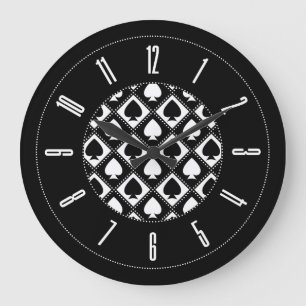 Spade Pattern Grote Klok