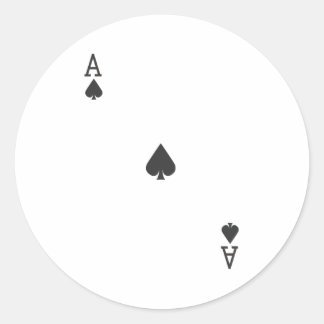 Spade Ronde Sticker