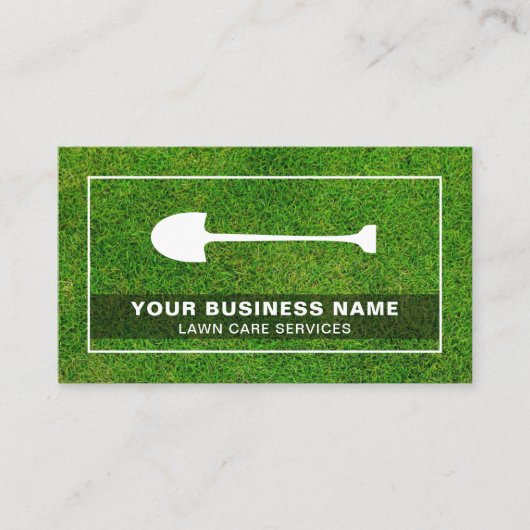 Spade Shovel Tool Tuinieren Landscaping Gazonverzo Visitekaartje (Voorkant)