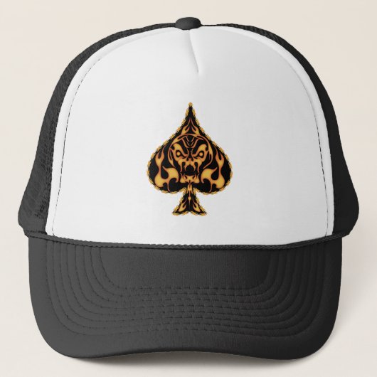 Spade Skull Trucker Pet (Voorkant)
