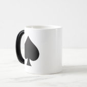 Spade - Suite van het Pictogram van Kaarten Magische Mok (Voorkant links)