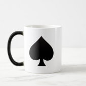 Spade - Suite van het Pictogram van Kaarten Magische Mok (Links)