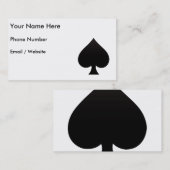 Spade - Suite van het Pictogram van Kaarten Visitekaartje (Voorkant / Achterkant)