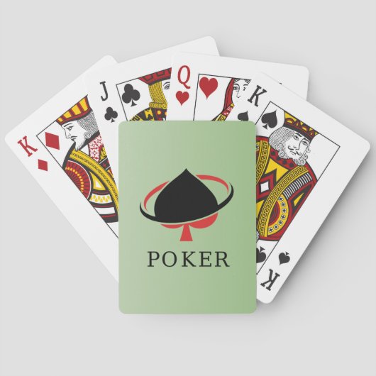 Spade Symbol Casino Style Classic Playing Cards Pokerkaarten (Achterkant)