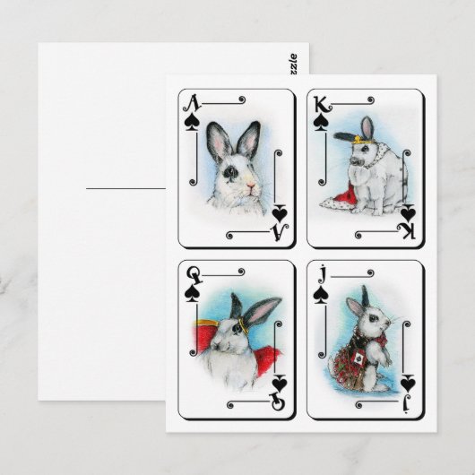 SPADES BRIEFKAART (Voorkant / Achterkant)