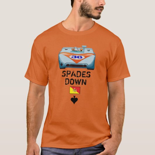 SPADES DOWN Racing T-shirt (Voorkant)