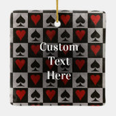 Spades en harten Design Keepomwille Ornament (Achterkant)