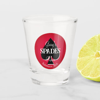 Spades Kaart Game Room Shot Glasses Shot Glas