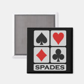 Spades magnet (Voorkant / Achterkant)
