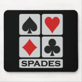 Spades mousepad muismat (Voorkant)