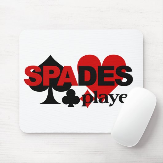 Spades Player mousepad Muismat (Met muis)