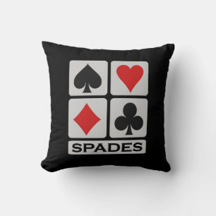 Spades Player werpen kussen